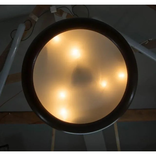 Large Art Deco Wooden UFO Pendant, 1930s For Sale - Image 11 of 13