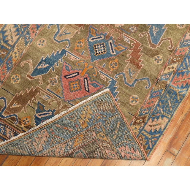 Early 20th Century Zabihi Collection Camel Color Caucasian Rug - 3'4" x 5'3" For Sale - Image 4 of 8