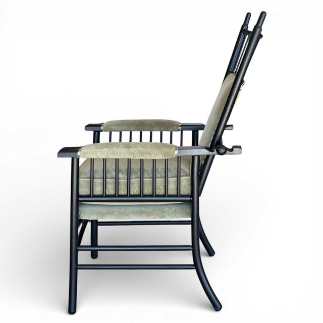 Late 19th Century English Arts and Crafts Reclining “Morris” Chair in the Manner of Liberty and Co. For Sale In Atlanta - Image 6 of 17