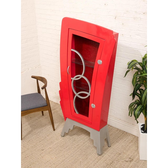 Deco Cabinet One of a Kind Shelf For Sale - Image 9 of 12