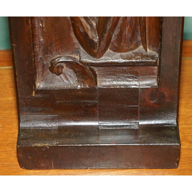 Antique Gothic Carved Bookends, 1600s, Set of 5 For Sale - Image 6 of 18