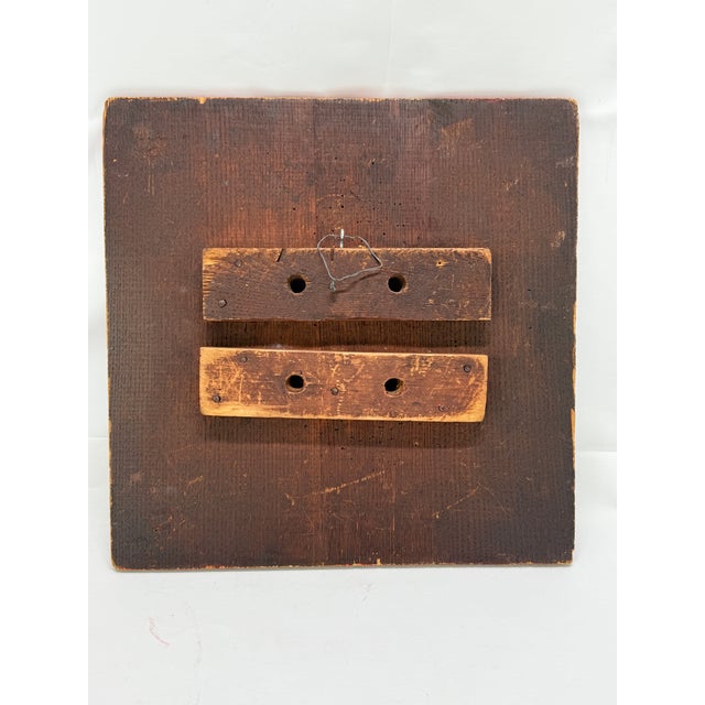 Wood American Painted Folk Art Game Board for Checkers or Chess, C. 1840 For Sale - Image 7 of 12