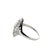 Modern Mid 20th Century 14k White Gold Diamond Filigree Ring, Size 7.25 For Sale - Image 3 of 8