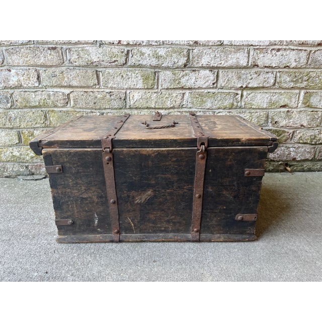 Mid 18th Century Swedish Wooden Box For Sale - Image 4 of 11