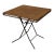 Danny Ho Fong Folding Wicker Card Table, Outdoor For Sale