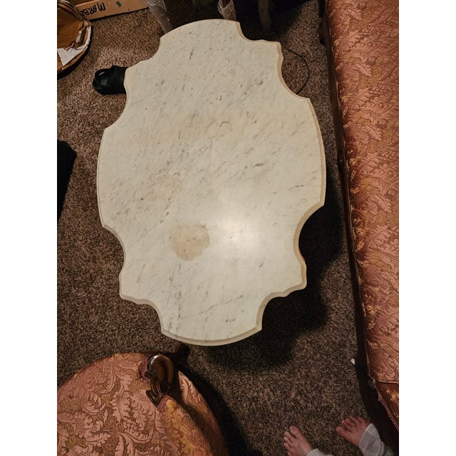 Late 19th Century Stunning Victorian Marble Top Coffee Table For Sale - Image 4 of 8