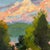 Lake Forest Through the Trees, Original Oil Painting by Julia Lawing For Sale - Image 4 of 7