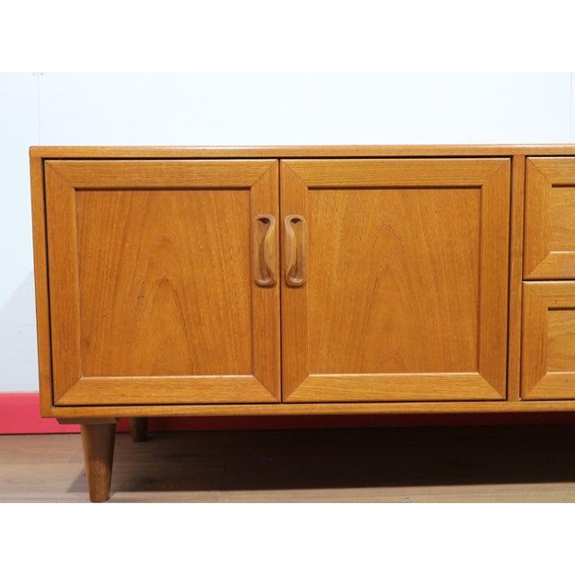 Mid 20th Century Mid Century Modern Vintage Teak Media Cabinet Credenza by G Plan Danish Style For Sale - Image 5 of 14
