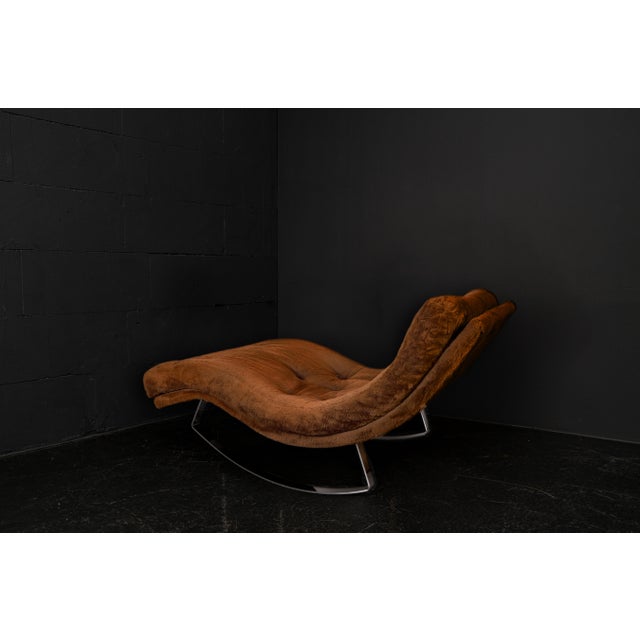 Mid-Century Model 1264 Wave Rocking Chair by Adrian Pearsall for Craft Associates, 1960s For Sale - Image 6 of 13