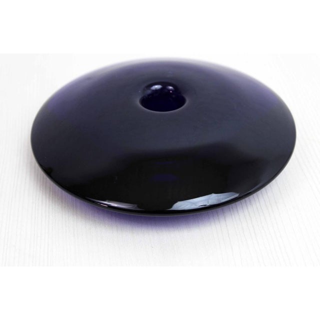 Blue Glass Candleholder from Kosta Boda, 1970s For Sale - Image 9 of 9