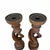 English Hand Carved Open Barley Twist Candlestick Holder - A Pair For Sale - Image 3 of 5