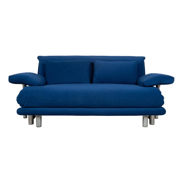 Multy 3-Seater Sofa in Blue Malou 167 Upholstery from Ligne Roset For Sale