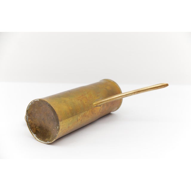 Gold Bauhaus Brass and Wood Watering Can, Germany, 1950s For Sale - Image 8 of 11