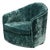 Mid-Century Milo Baughman Swivel Tilt Club Chair W/ Brass Base in Smoked Emerald For Sale