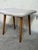 Brown Vintage Danish Mid Century Modern Teak Vanity Stool Ottoman For Sale - Image 8 of 9