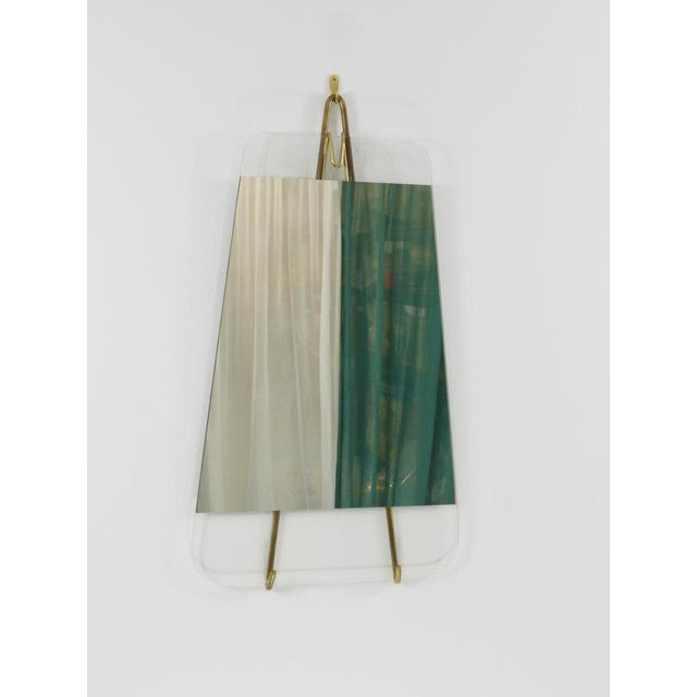 Vienna Brass Wall Mirror by Carl Auböck, Austria, 1950s For Sale - Image 12 of 18