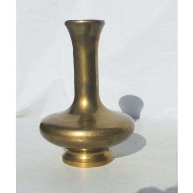 Vintage Japanese Bronze Floral Vase For Sale In New York - Image 6 of 6