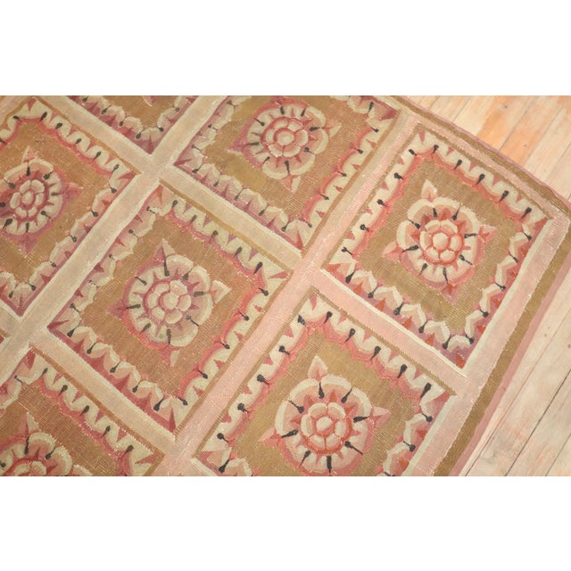 Brown 19th Century 18th Century Zabihi Collection French Aubusson - 5'6" x 7'4" For Sale - Image 8 of 12