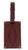 Burgundy Cartier Paris Burgundy Calfskin Leather Luggage Tag For Sale - Image 8 of 11
