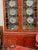 Mid-20th Century Scarlet Chinoiserie Bookcase Cabinets For Sale - Image 12 of 12