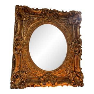 Antique Decorative Giltwood Mirror For Sale