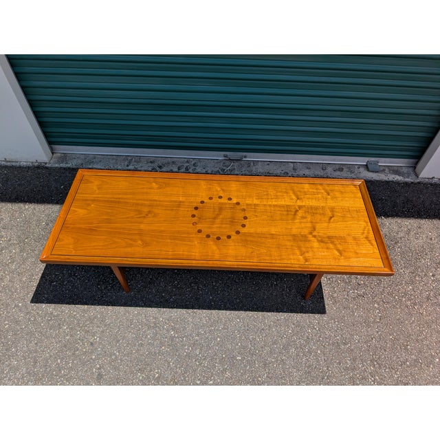 Mid-Century Modern Drexel Declaration Walnut Coffee Table by Kipp Stewart & Stewart MacDougall 1960s For Sale - Image 3 of 18