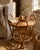 Vintage Sculptural Two-Tier Rattan Side Table with Loop Handles, Japan, 1970s For Sale - Image 6 of 7