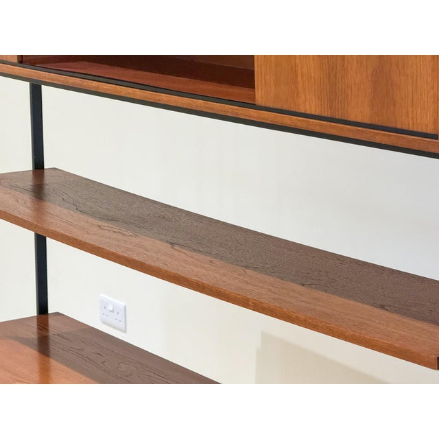 Wood Teak Modular Bookcase by Avalon, England, 1960, Set of 3 For Sale - Image 7 of 13
