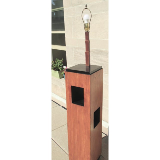 Mid-Century Pedestal Floor Lamp Circa 60s-70s For Sale In New York - Image 6 of 9