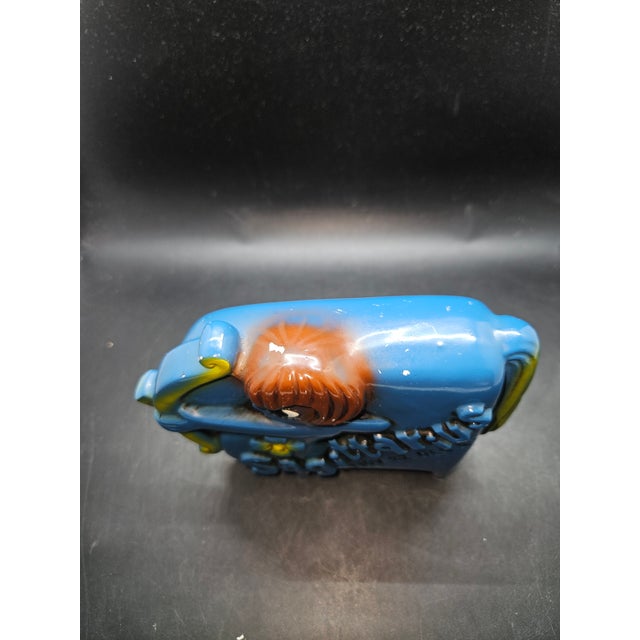 Vintage Horoscope Astrology Sagittarius Centaur Horse Human Coin Bank Ceramic HTF