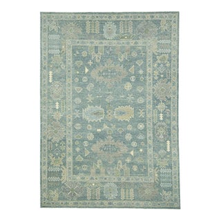 Turkish Oushak Rug 9'2" x 13' For Sale