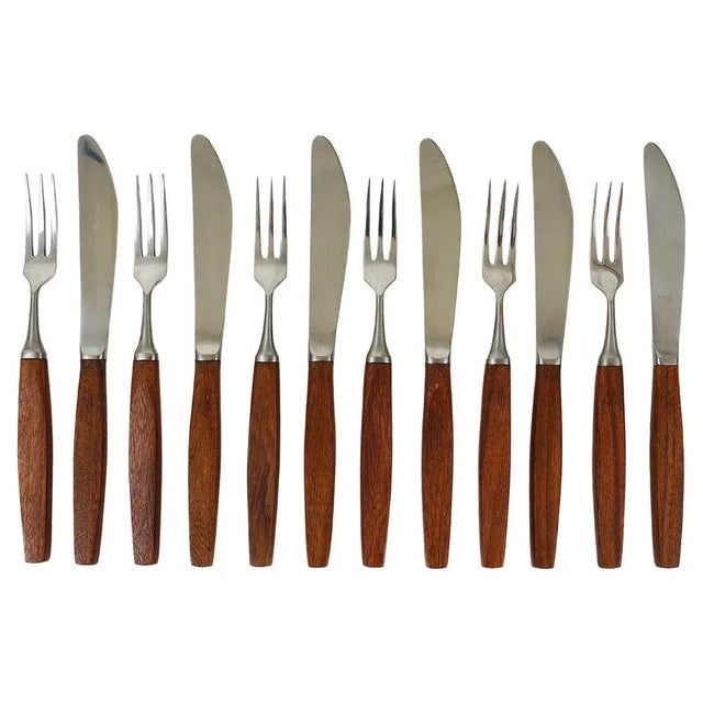 Mid-Century Austrian Boxed Cutlery from Amboss, 1950s, Set of 12 For Sale - Image 12 of 12