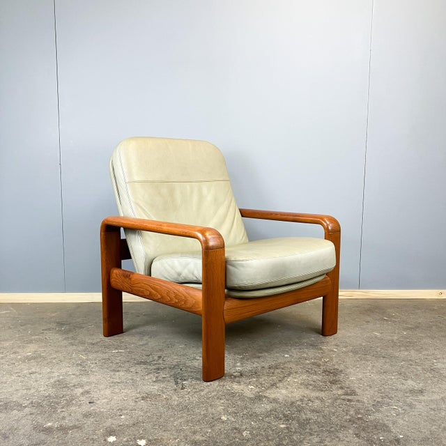 Mid-Century Modern Sofas and Lounge Chairs in Teak and Leather from Dyrlund, 1960s, Set of 3 For Sale - Image 3 of 15