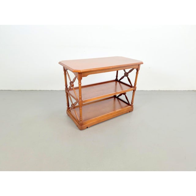 Wood Victorian 3-Tier Bookshelf from López Morton, 1980 For Sale - Image 7 of 12