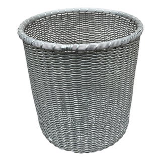 Office Trash Can attributed to Maria Pergay, 1970s For Sale