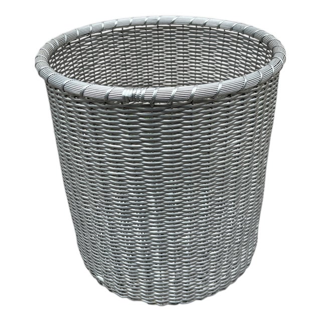 Office Trash Can attributed to Maria Pergay, 1970s For Sale