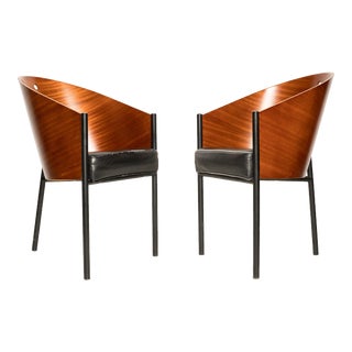 1980s Philippe Starck Rosewood 'Costes' Chairs for Driade - a Pair For Sale