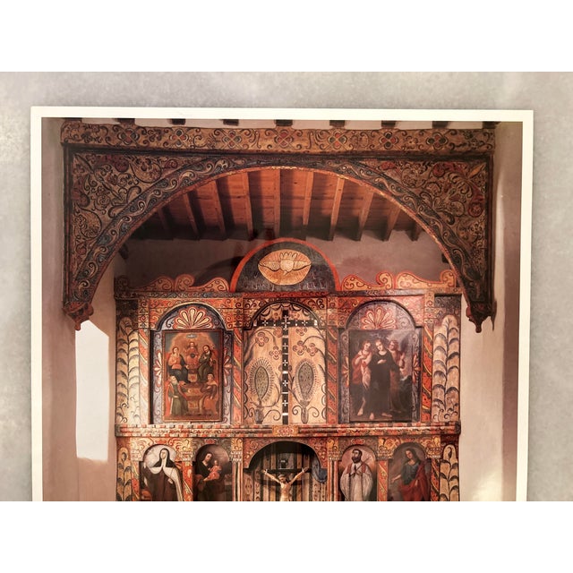 Vintage Photographic Print of Holy Cross Catholic Church Santa Cruz De La Canada Church Santa Fe For Sale - Image 4 of 9