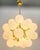 Italian 21st Century Ventiquattro Natural Brass Matte White Murano Sputnik Chandelier by Fabio LTD For Sale - Image 3 of 7