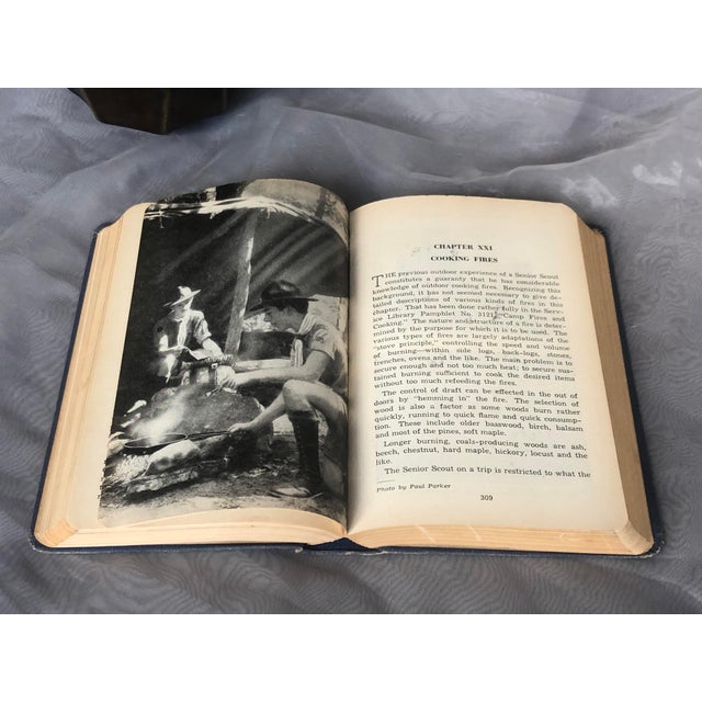 Royal Blue Vintage Boy Scout Scouting Adventure Book For Sale - Image 8 of 12