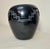 Antique Handmade Santa Clara Pueblo Native American Black Pottery Blackware Vase For Sale - Image 10 of 11