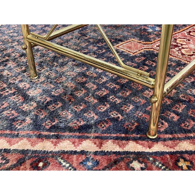 1970s Glass and Brass Coffee Table, 1970s For Sale - Image 5 of 9