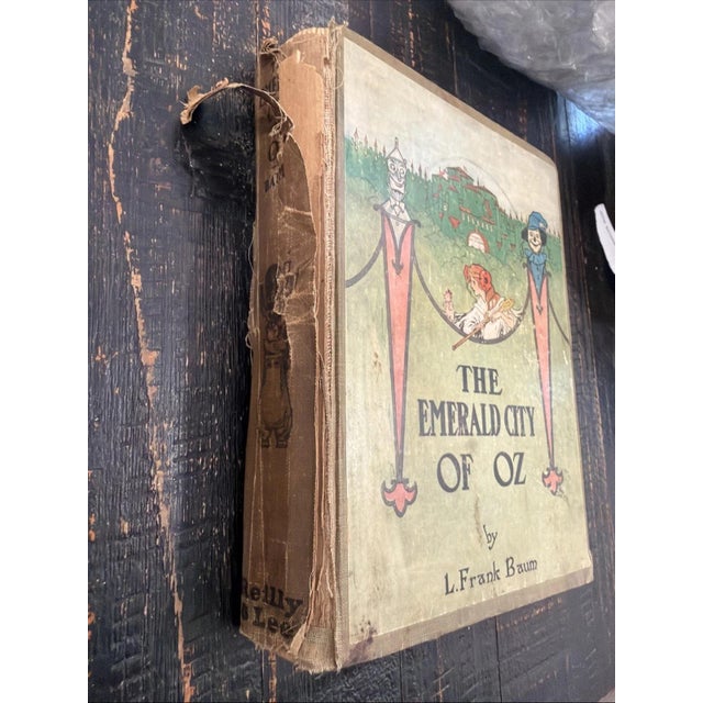 Illustration THE EMERALD CITY OF OZ Hardcover Book 1910 L Frank Baum John R Neill Reilly Lee For Sale - Image 3 of 8