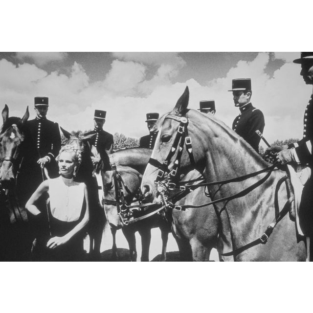 "A Dam Beauty, Le Cadre Noir De Saumur, 1980" by Helmut Newton Vintage Silver Gelatin Print For Sale