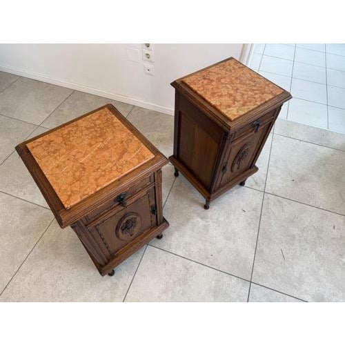Art Nouveau Nightstands, 1890s, Set of 2 For Sale - Image 11 of 18