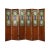 Antique Chinese Stained Glass Geometric Motif 6-Panel Folding Screen For Sale - Image 12 of 13