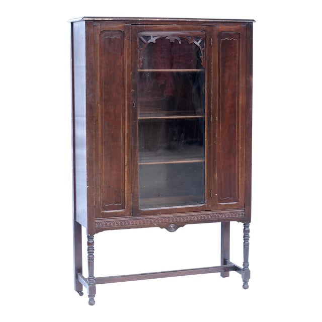 Antique Mahogany Depression Era China Chairish