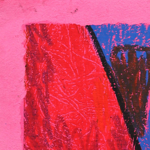 Still Life 2 - Original Vibrant Abstract Still Life Oil Pastel Artwork on Paper by Valerie Etitinwo For Sale - Image 4 of 6
