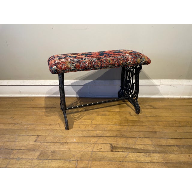 Early 20th Century Antique Cast Iron Bench For Sale - Image 5 of 7