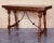 20th Century Spanish Console Fold Out Farm Table with Wood Stretcher For Sale In Miami - Image 6 of 18